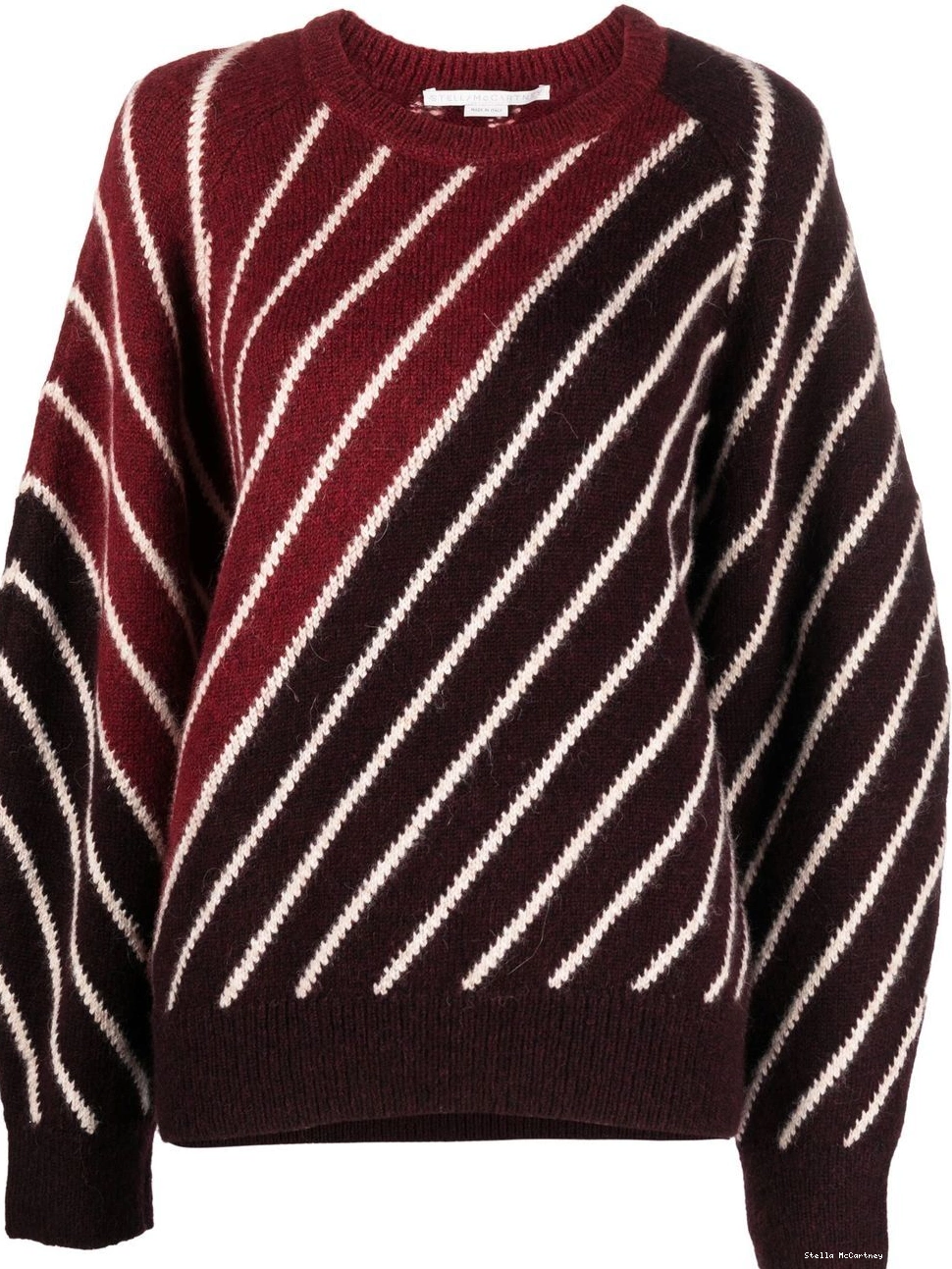 Cheap diagonal-stripe Stella Women McCartney jumper 0815